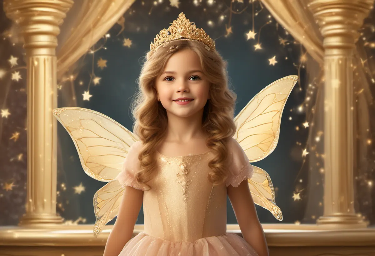 Foto com IA Infantil em festa de alto padrão (ilustração gerada por IA)