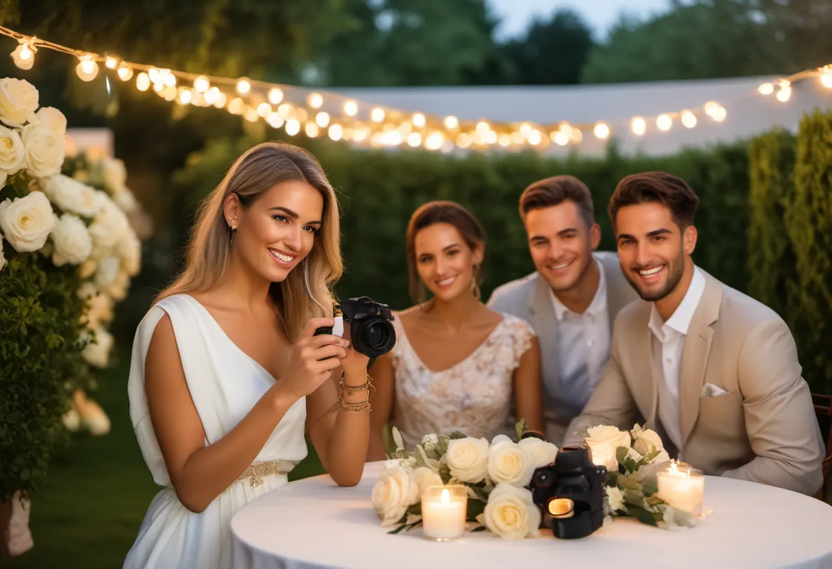 Selfie Mobile em festa (ilustração gerada por IA)